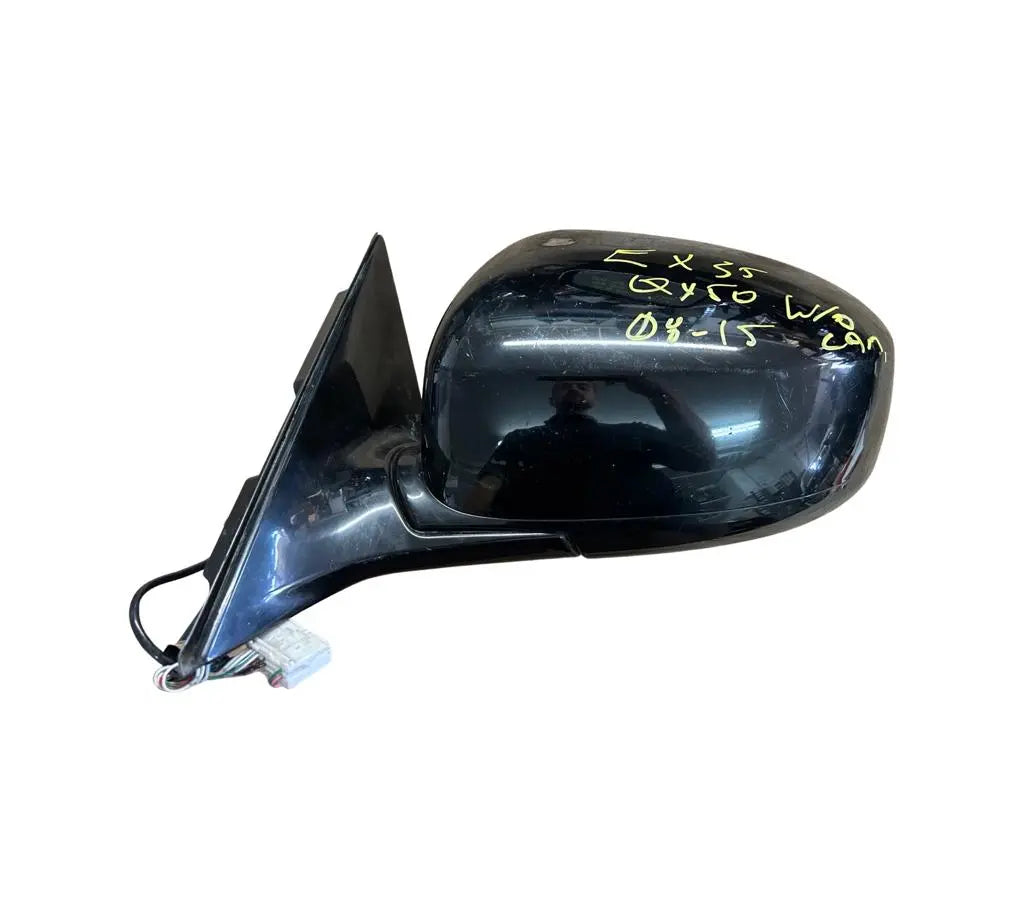 Infiniti EX35 (2008-2012)|EX37 (2013) |QX50 (2014-2015) Left Side Mirror W/O Camera OEM (Black) INFINITI